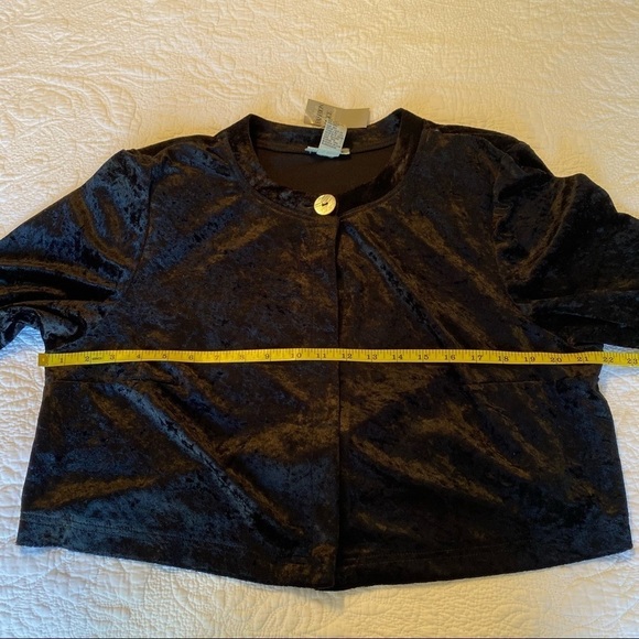 The Avenue Vintage NWT Velvet Black Jacket - 18 - Picture 9 of 11